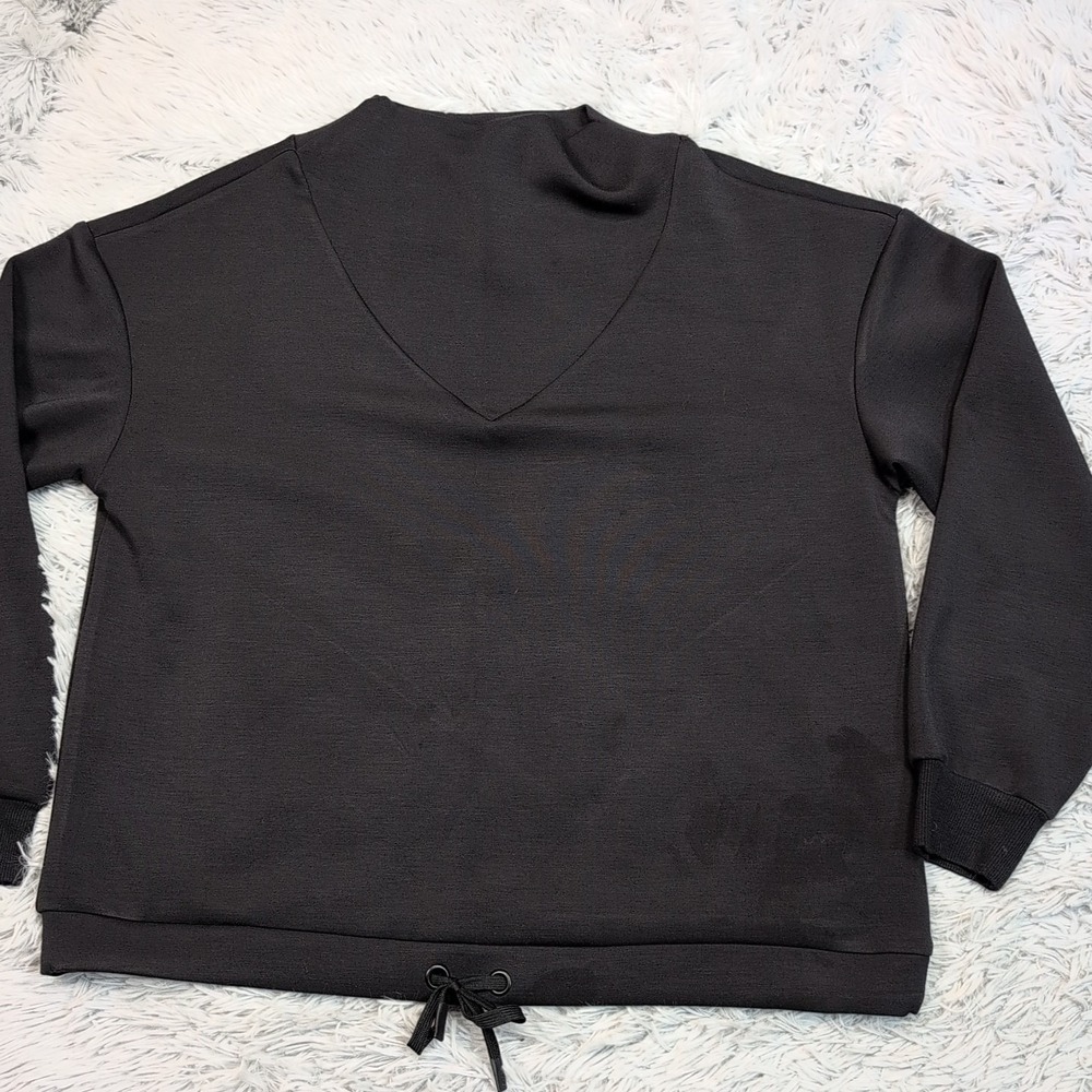 Buckle Black Sweatshirt Womens L Black Comfort Casual Cozy Active